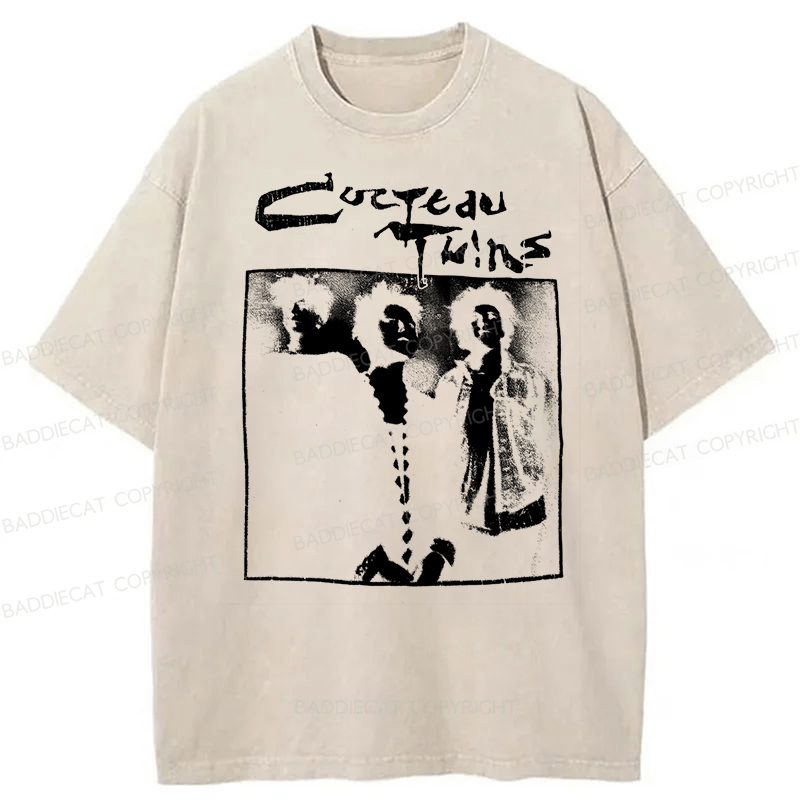Baddiecat Cocteau Twins Promo Washed T-shirt