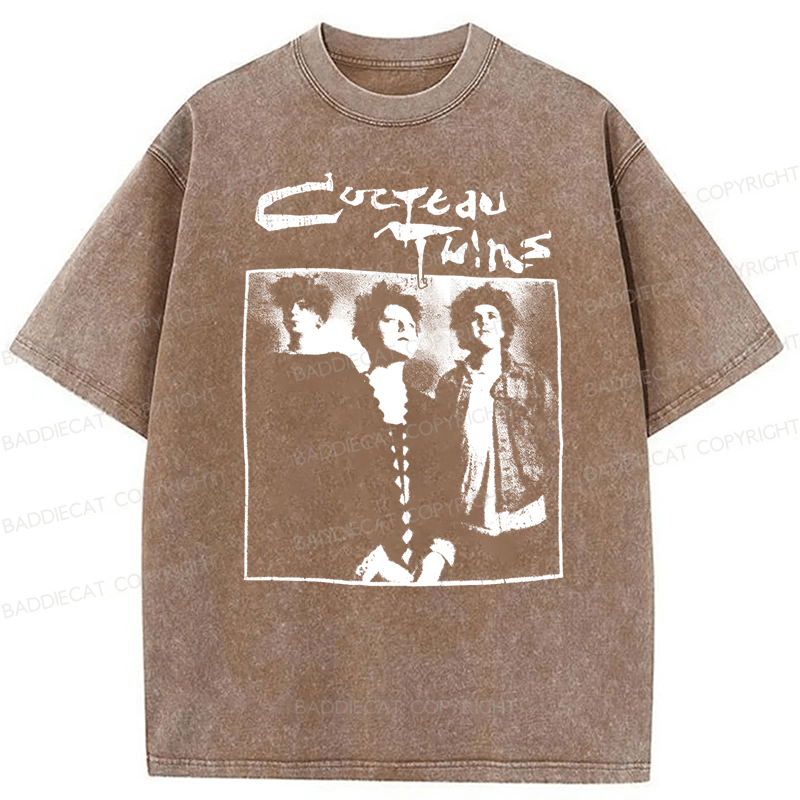 Baddiecat Cocteau Twins Promo Washed T-shirt