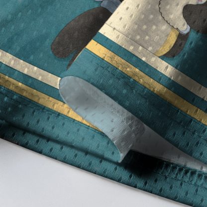 Baddiecat Funny Penguin Mesh Jersey