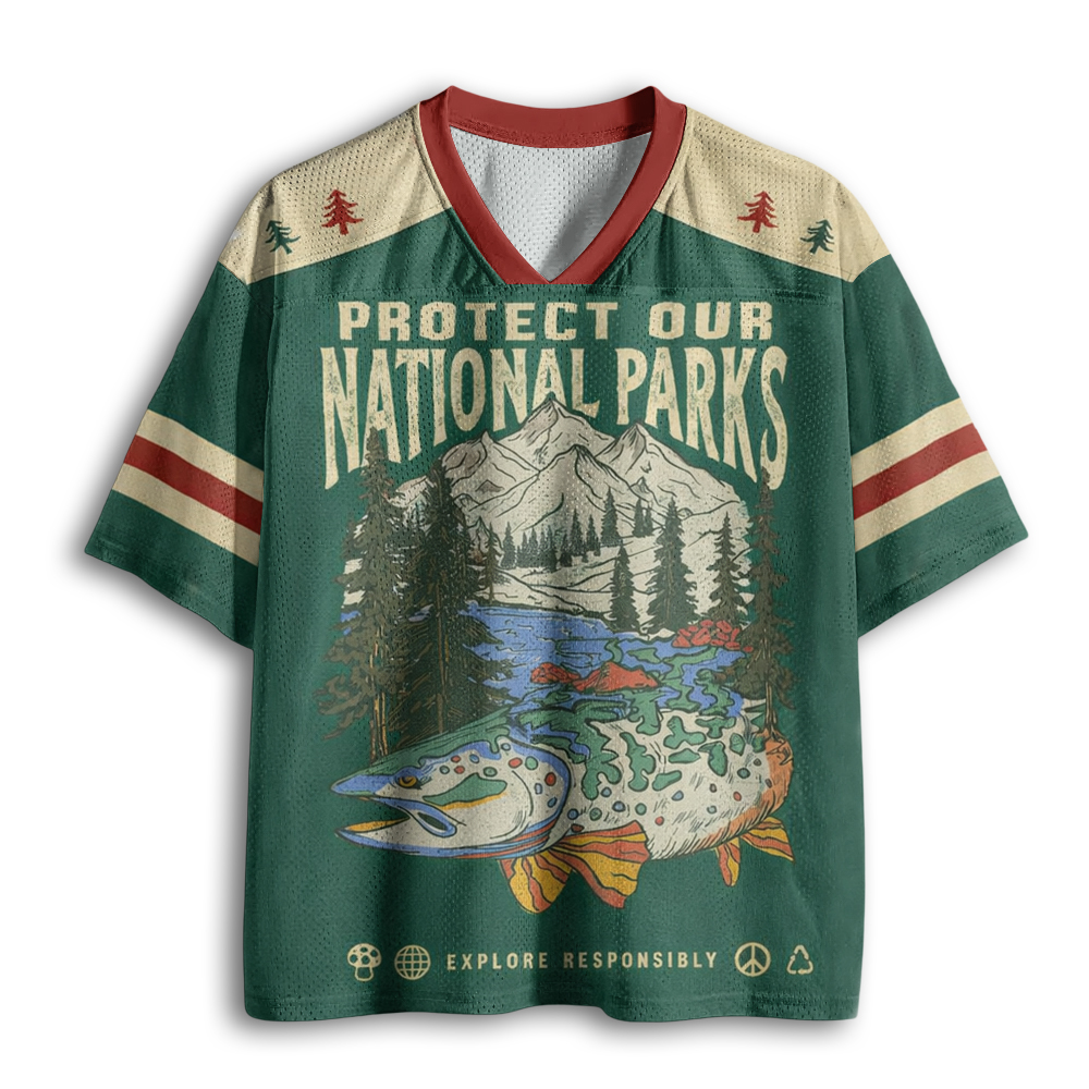 Baddiecat Protect National Parks Mesh Jersey