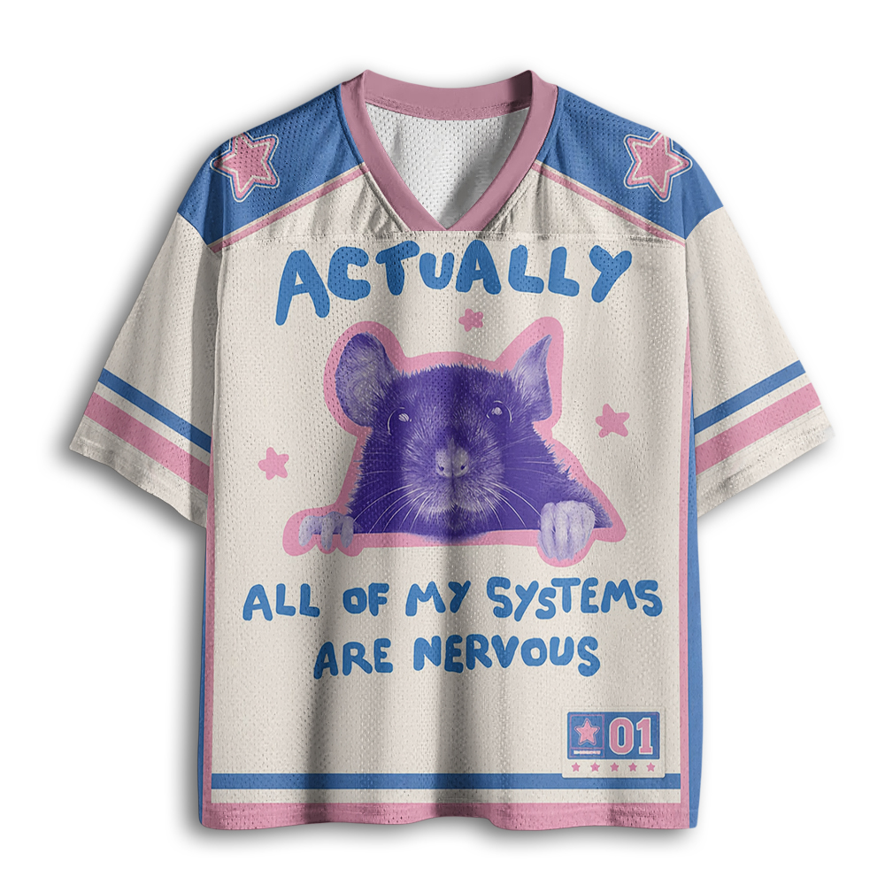 Baddiecat All Of My Systems Are Nervous Mesh Jersey
