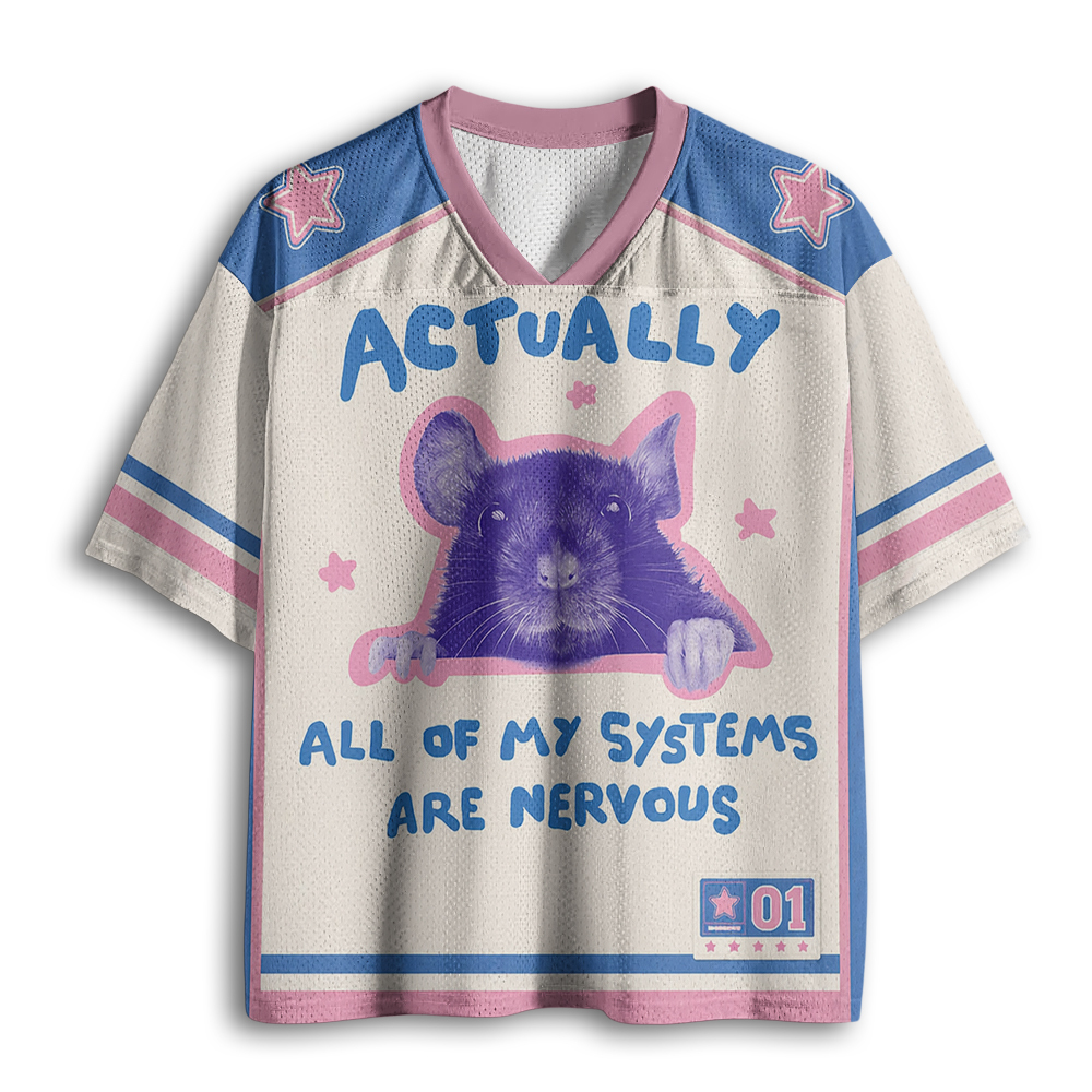 Baddiecat All Of My Systems Are Nervous Mesh Jersey
