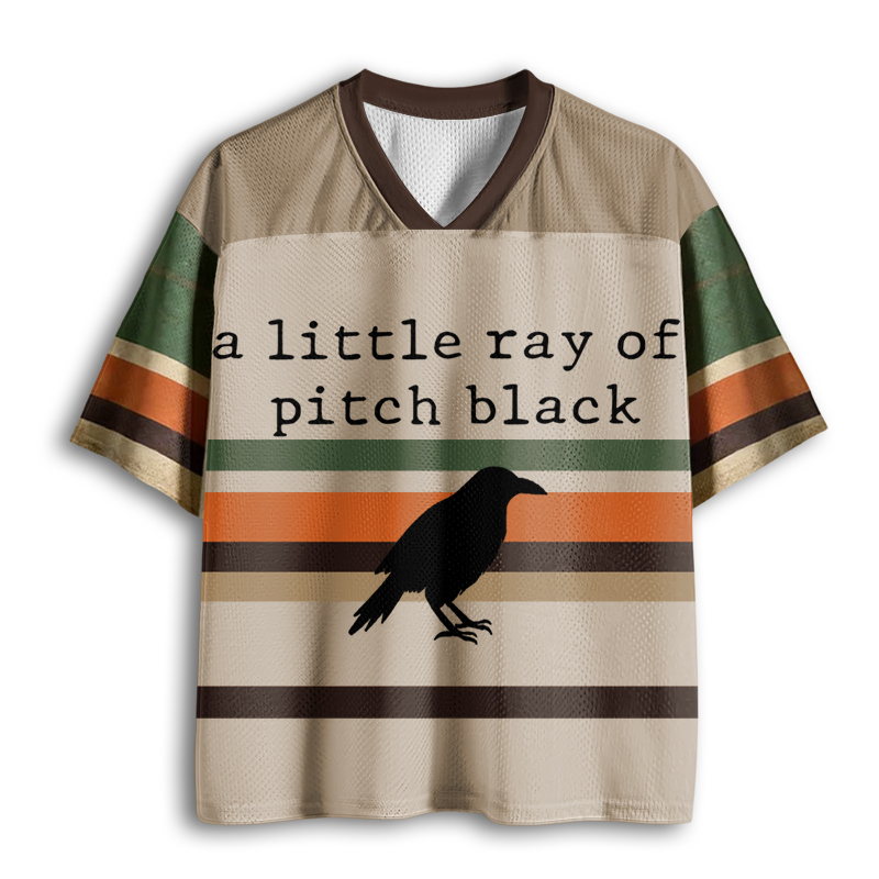 Baddiecat Dark Humor A Little Ray Of Pitch Black Mesh Jersey