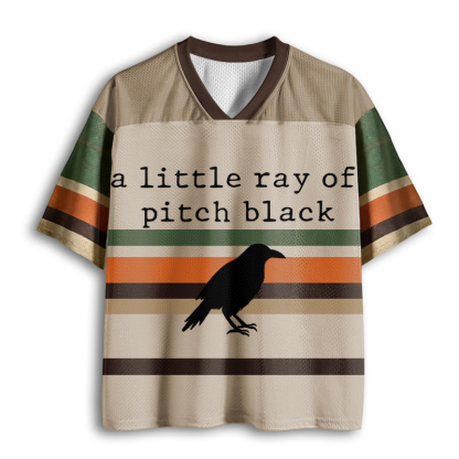 Baddiecat Dark Humor A Little Ray Of Pitch Black Mesh Jersey