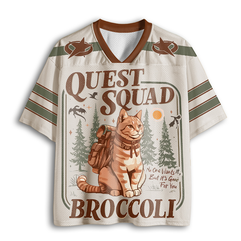 Baddiecat Broccoli Cat Mesh Jersey