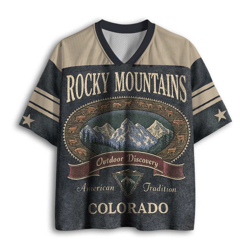 Baddiecat Rocky Mountains Colorado Mesh Jersey