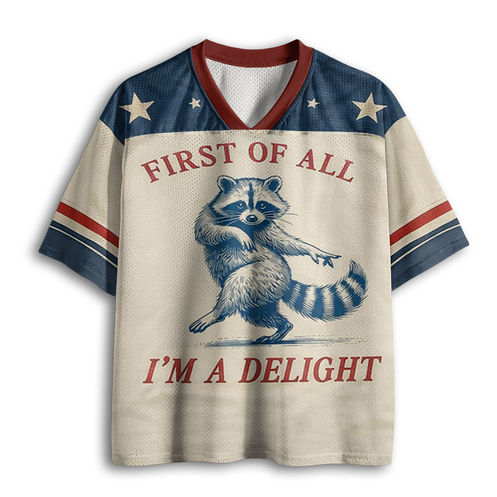 Baddiecat First Of All I'm A Delight Mesh Jersey