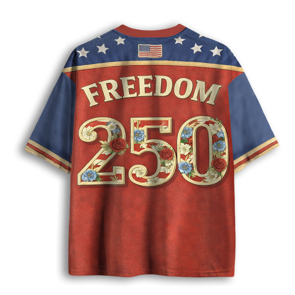 Baddiecat USA 250 Years Of Freedom Mesh Jersey