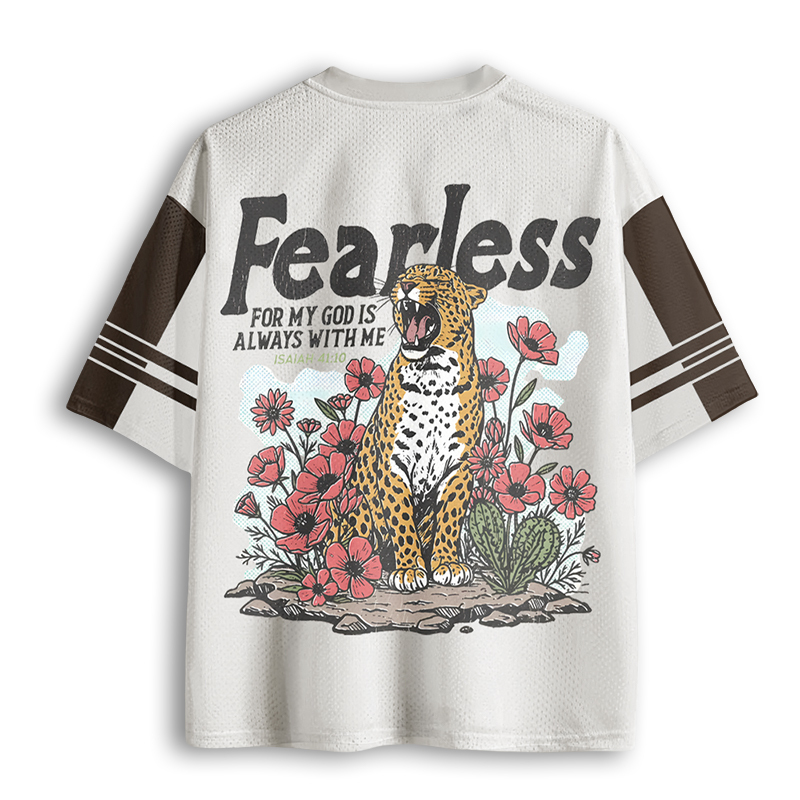 Baddiecat Vintage Leopard Mesh Jersey