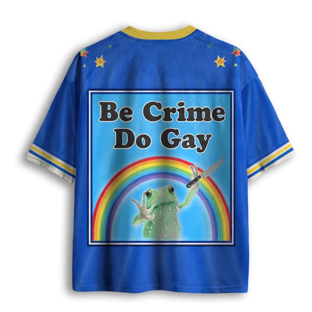 Baddiecat Be Crime Do Gay Mesh Jersey