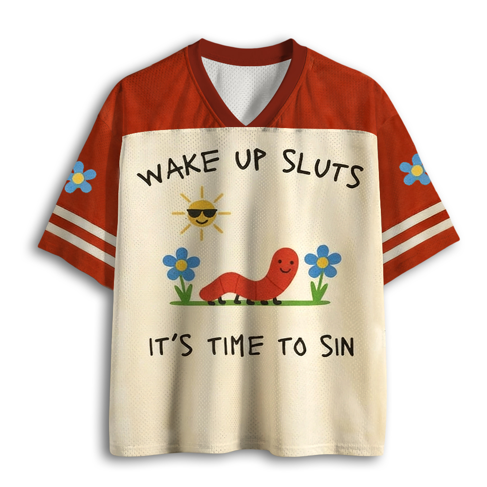 Baddiecat Wake Up Sluts Mesh Jersey