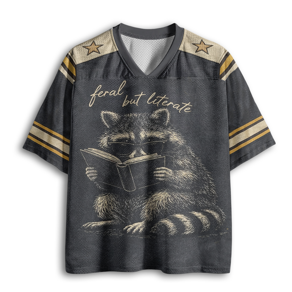Baddiecat Funny Raccoon Mesh Jersey