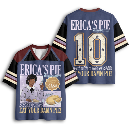 Baddiecat Erica Eat Your Damn Pie  Mesh Jersey