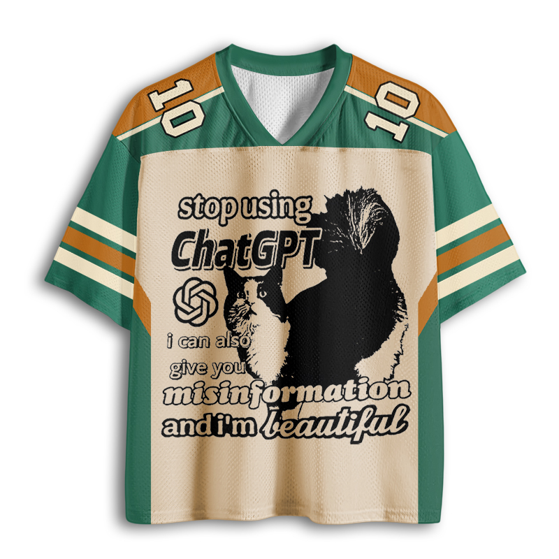 Baddiecat Chat Gpt Cat Meme Mesh Jersey