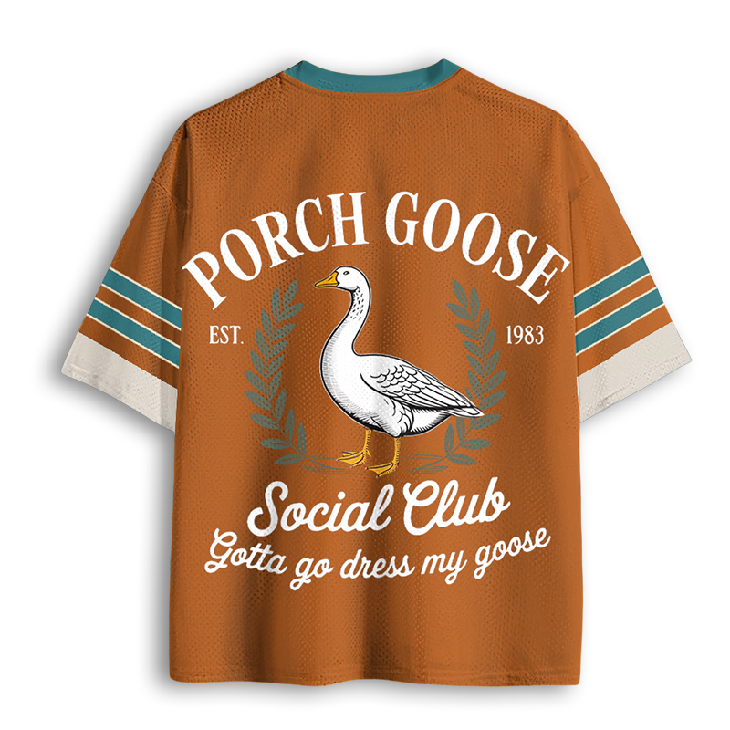Baddiecat Funny Goose Mesh Jersey