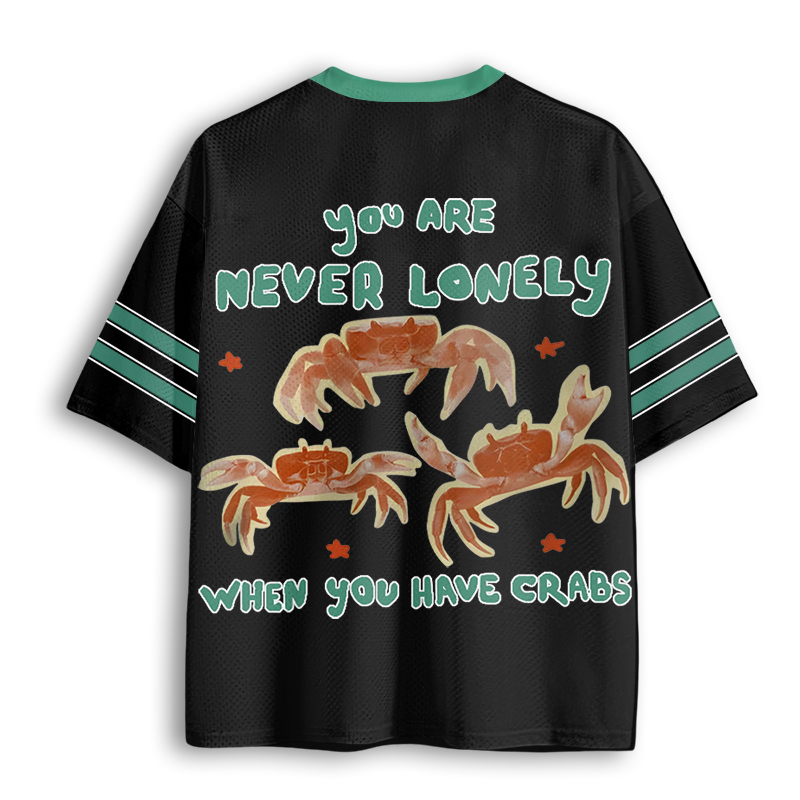 Baddiecat Crab Funny Mesh Jersey