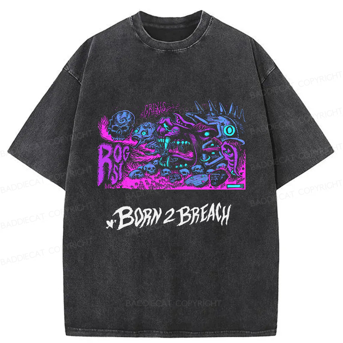 Baddiecat Magic The Gathering Washed T-shirt