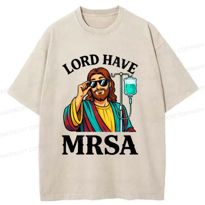 Baddiecat Pray To Jesus Washed T-shirt