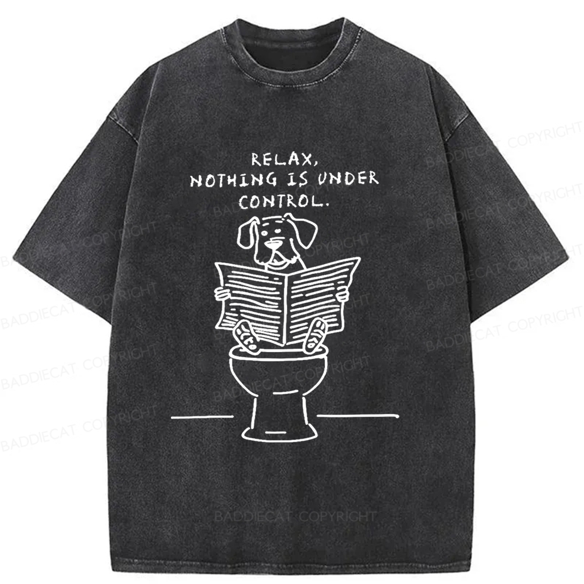 Baddiecat Easy-to-control Dog Washed T-shirt