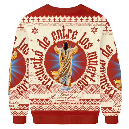 Baddiecat Spanish Christian Romanos 4:25 Ugly Sweatshirt