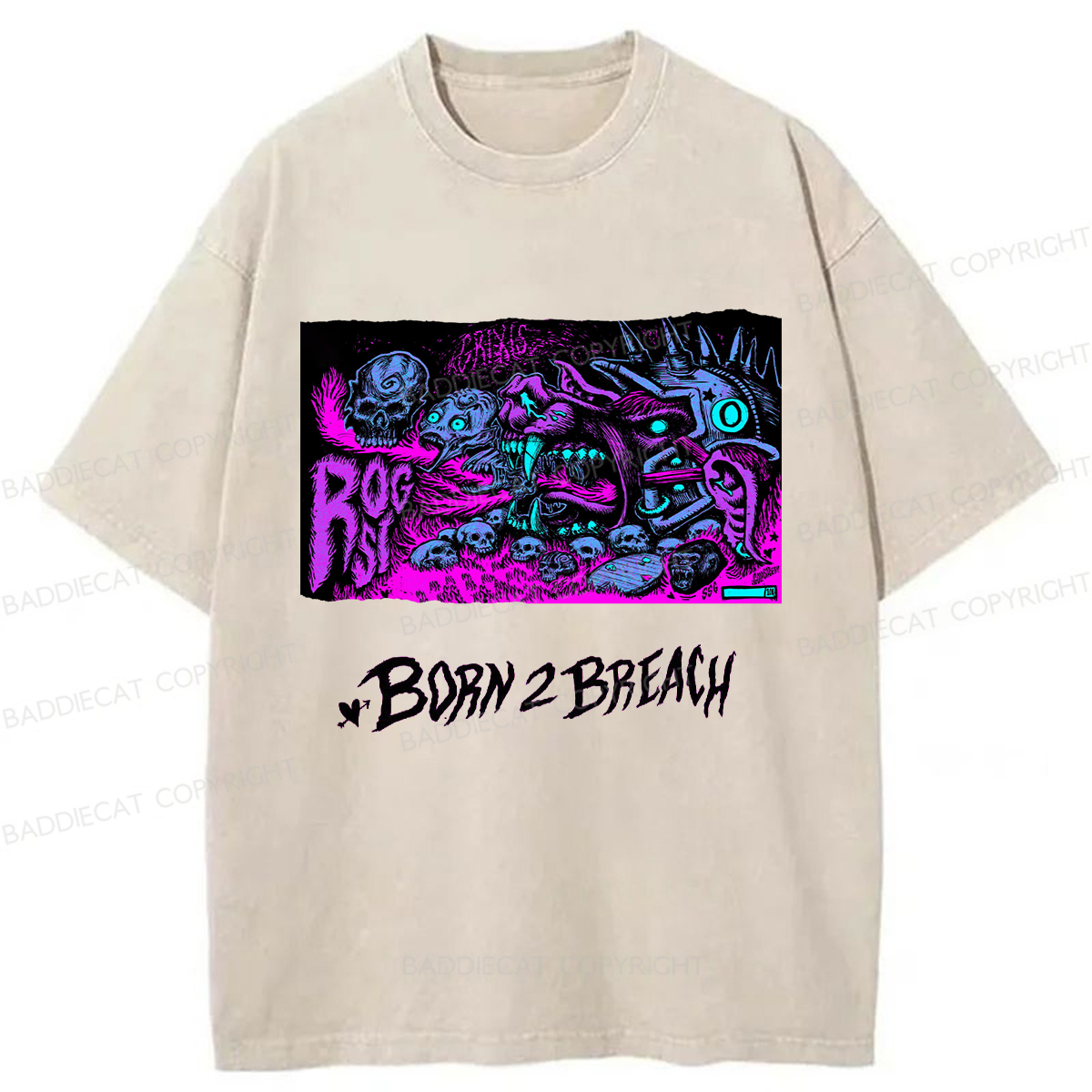 Baddiecat Magic The Gathering Washed T-shirt