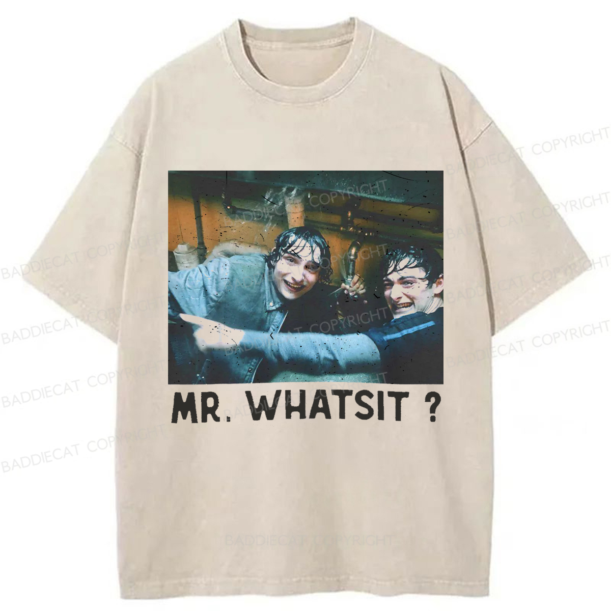 Baddiecat Funny Quote Tee Washed T-shirt
