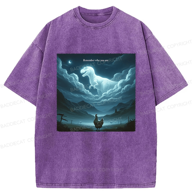 Baddiecat Remember Who You Are Washed T-shirt