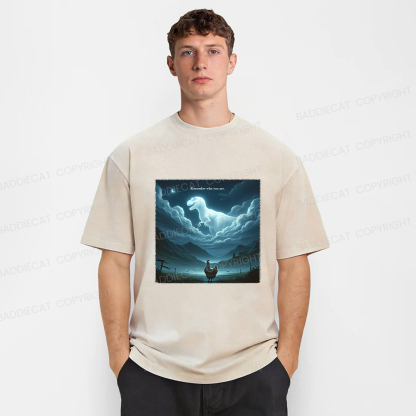 Baddiecat Remember Who You Are Washed T-shirt