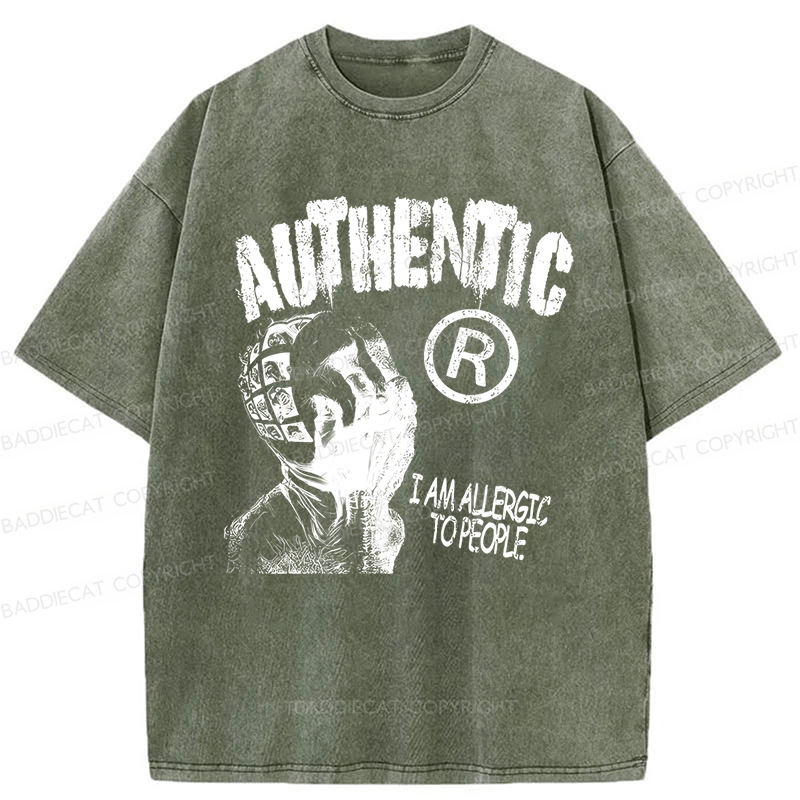Baddiecat Y2k Retro Graphic Authentic Washed T-Shirt