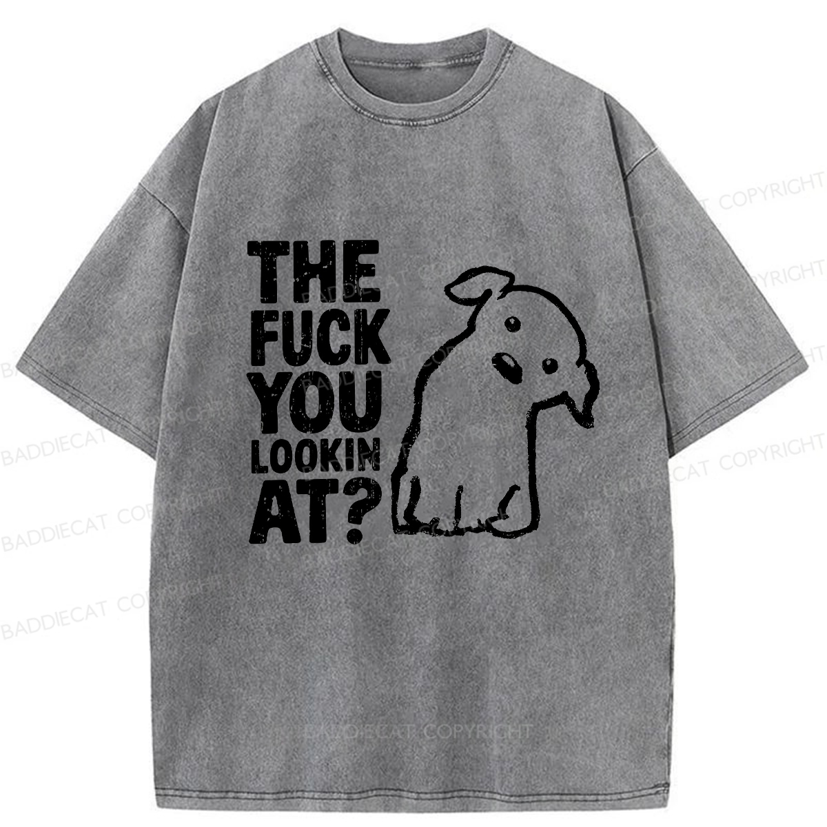 Baddiecat Innocent Puppy Washed T-shirt