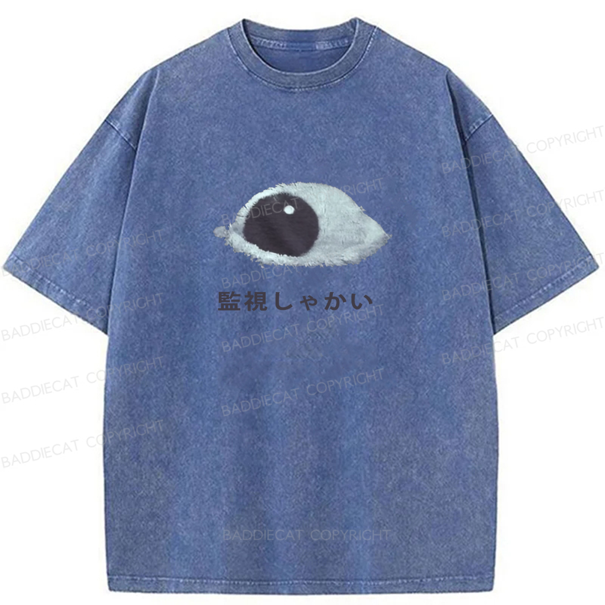 Baddiecat Keep Watching Washed T-shirt