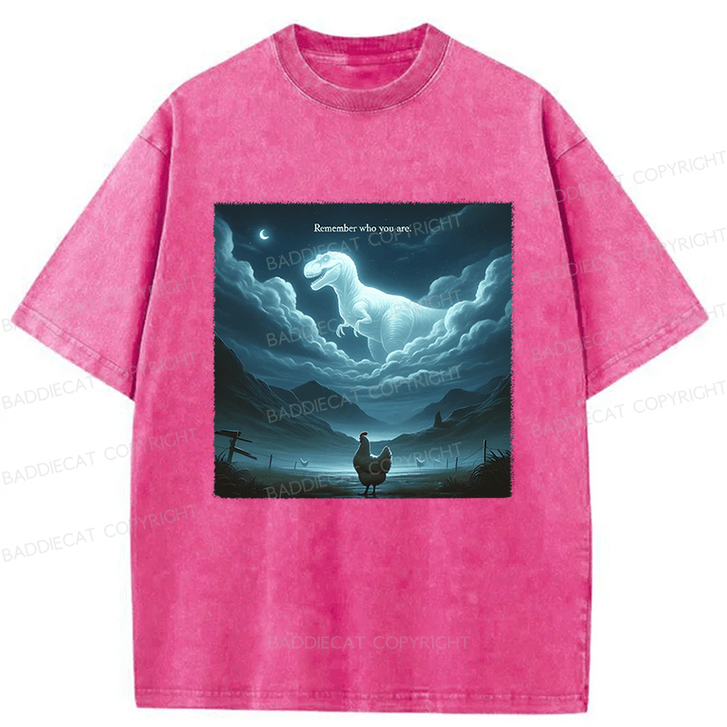Baddiecat Remember Who You Are Washed T-shirt