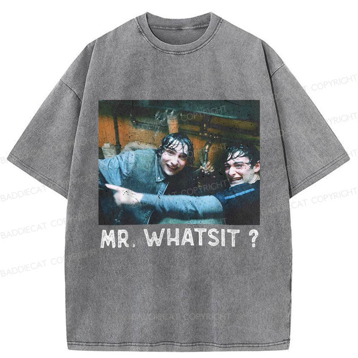 Baddiecat Funny Quote Tee Washed T-shirt