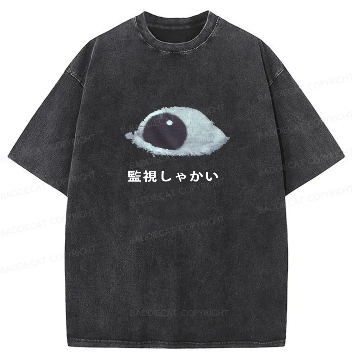 Baddiecat Keep Watching Washed T-shirt