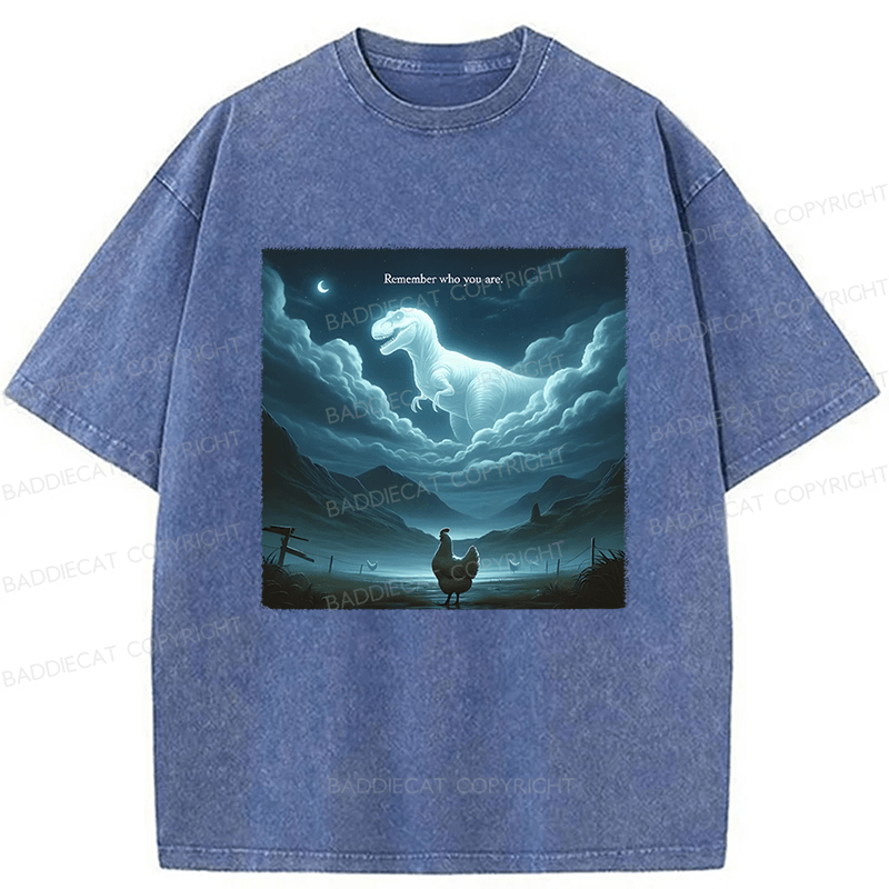 Baddiecat Remember Who You Are Washed T-shirt