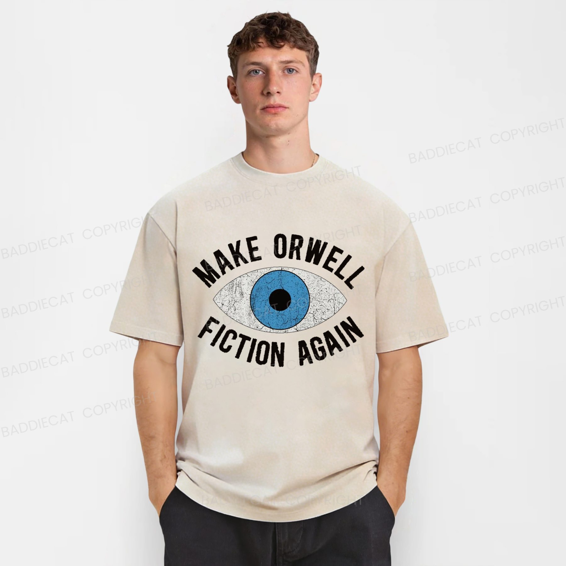 Baddiecat Eye Of True Sight Washed T-shirt