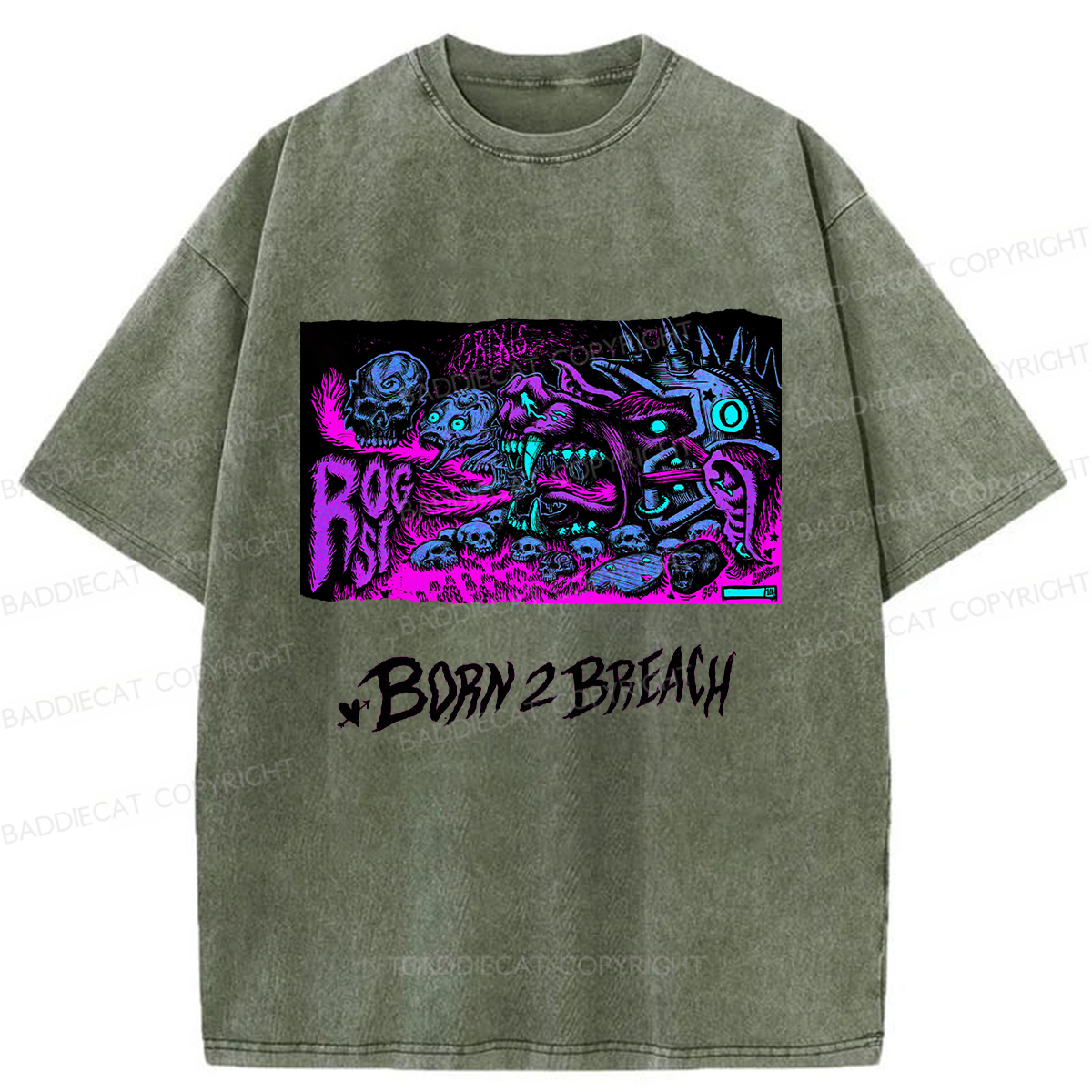 Baddiecat Magic The Gathering Washed T-shirt