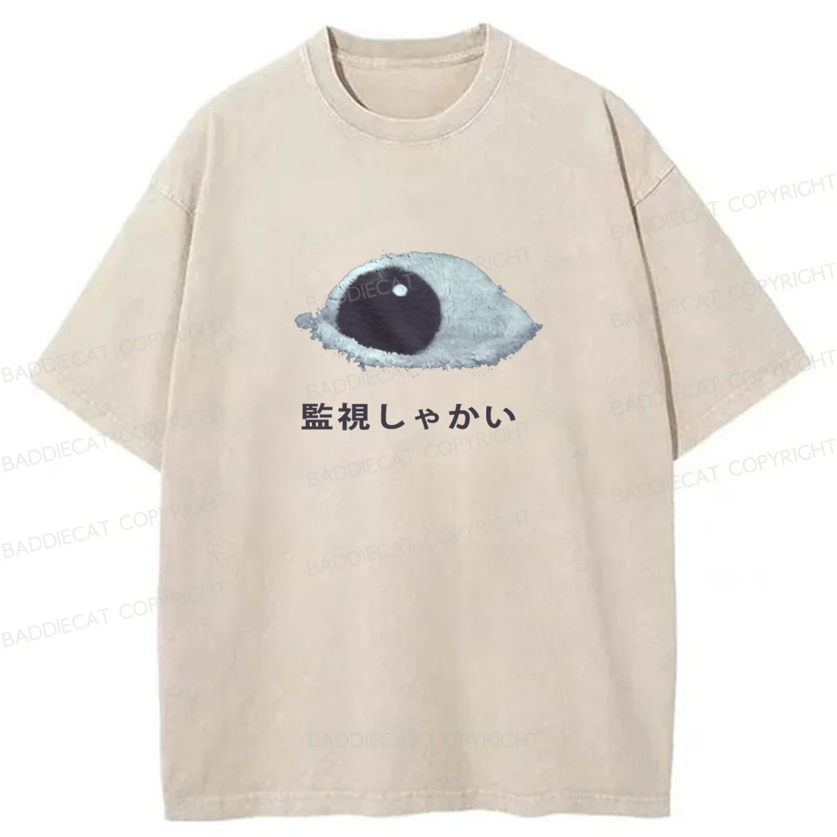 Baddiecat Keep Watching Washed T-shirt