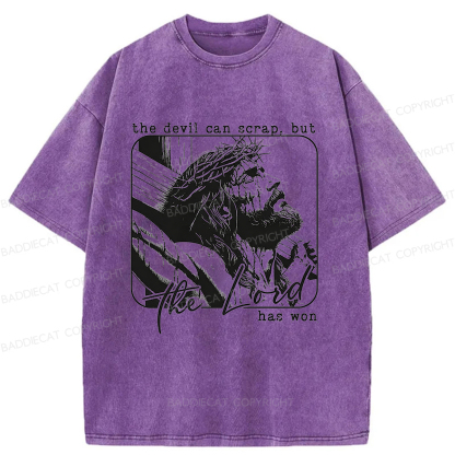 Baddiecat Christ's Victory Washed T-shirt