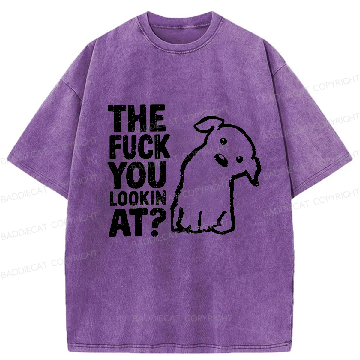 Baddiecat Innocent Puppy Washed T-shirt