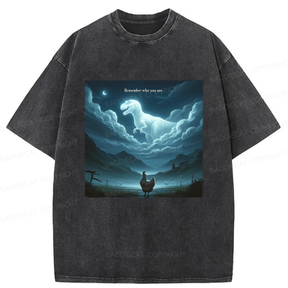 Baddiecat Remember Who You Are Washed T-shirt