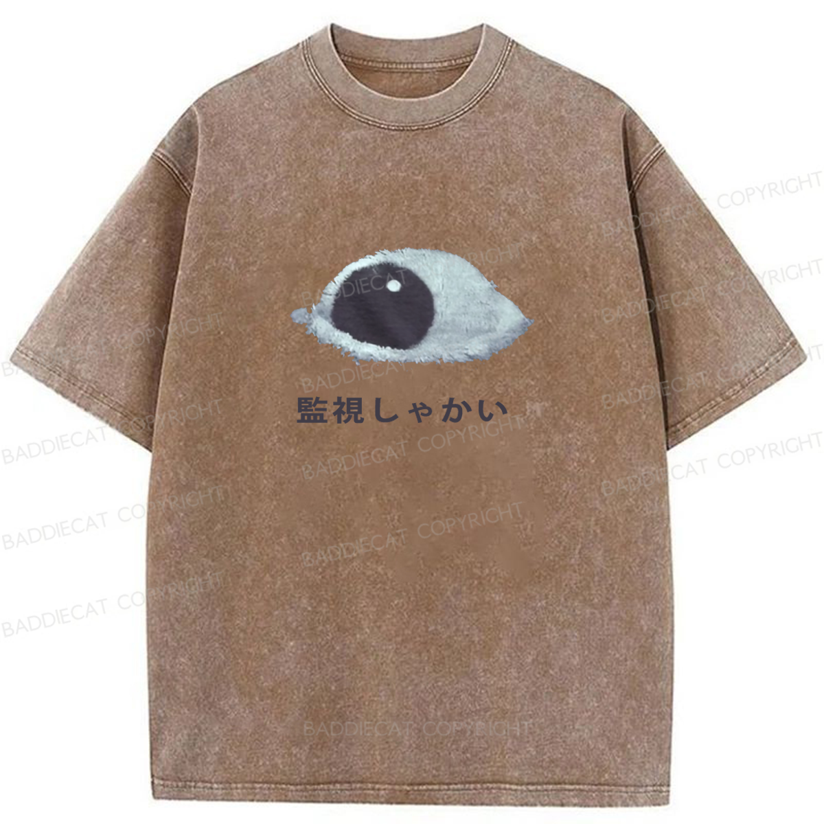 Baddiecat Keep Watching Washed T-shirt