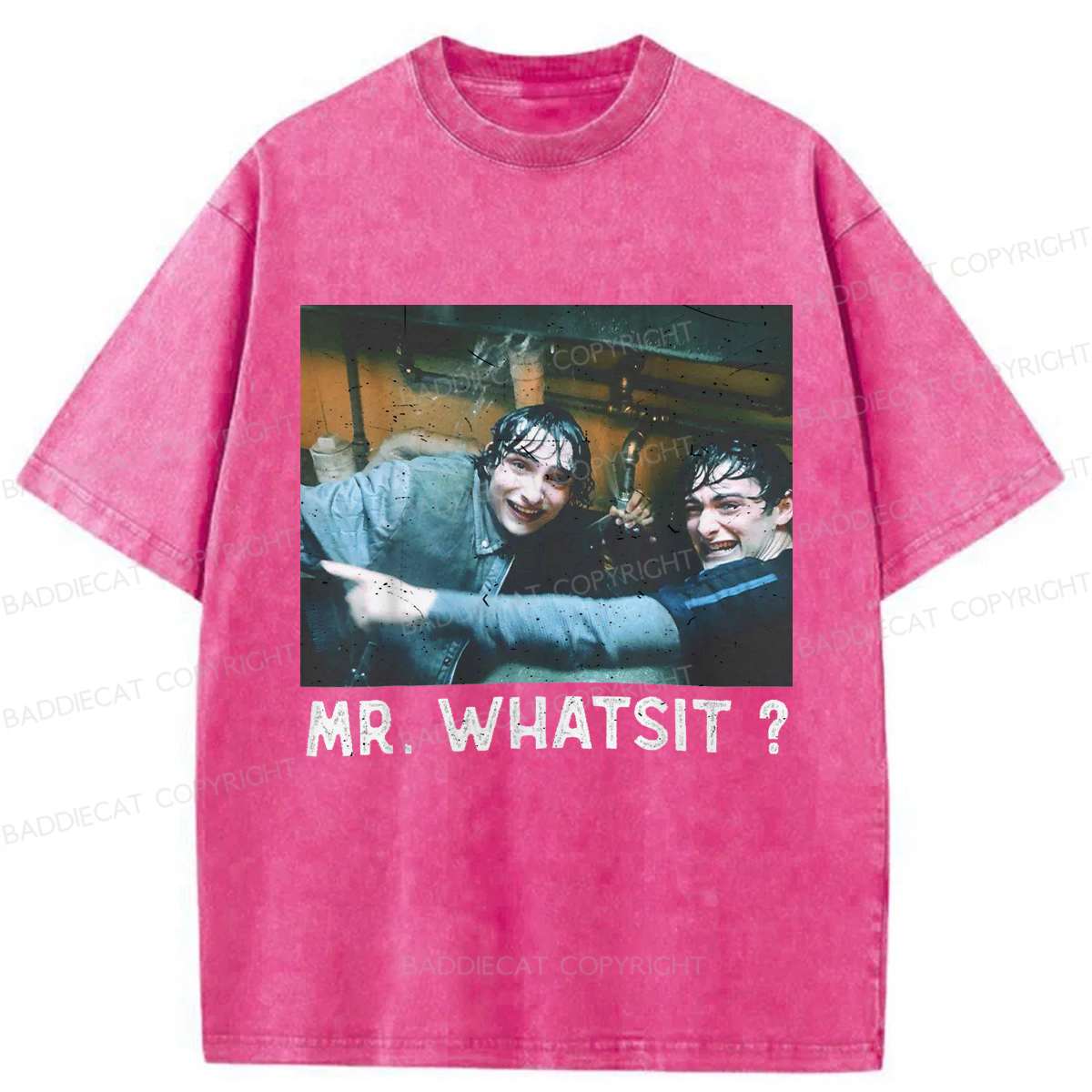 Baddiecat Funny Quote Tee Washed T-shirt