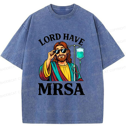 Baddiecat Pray To Jesus Washed T-shirt