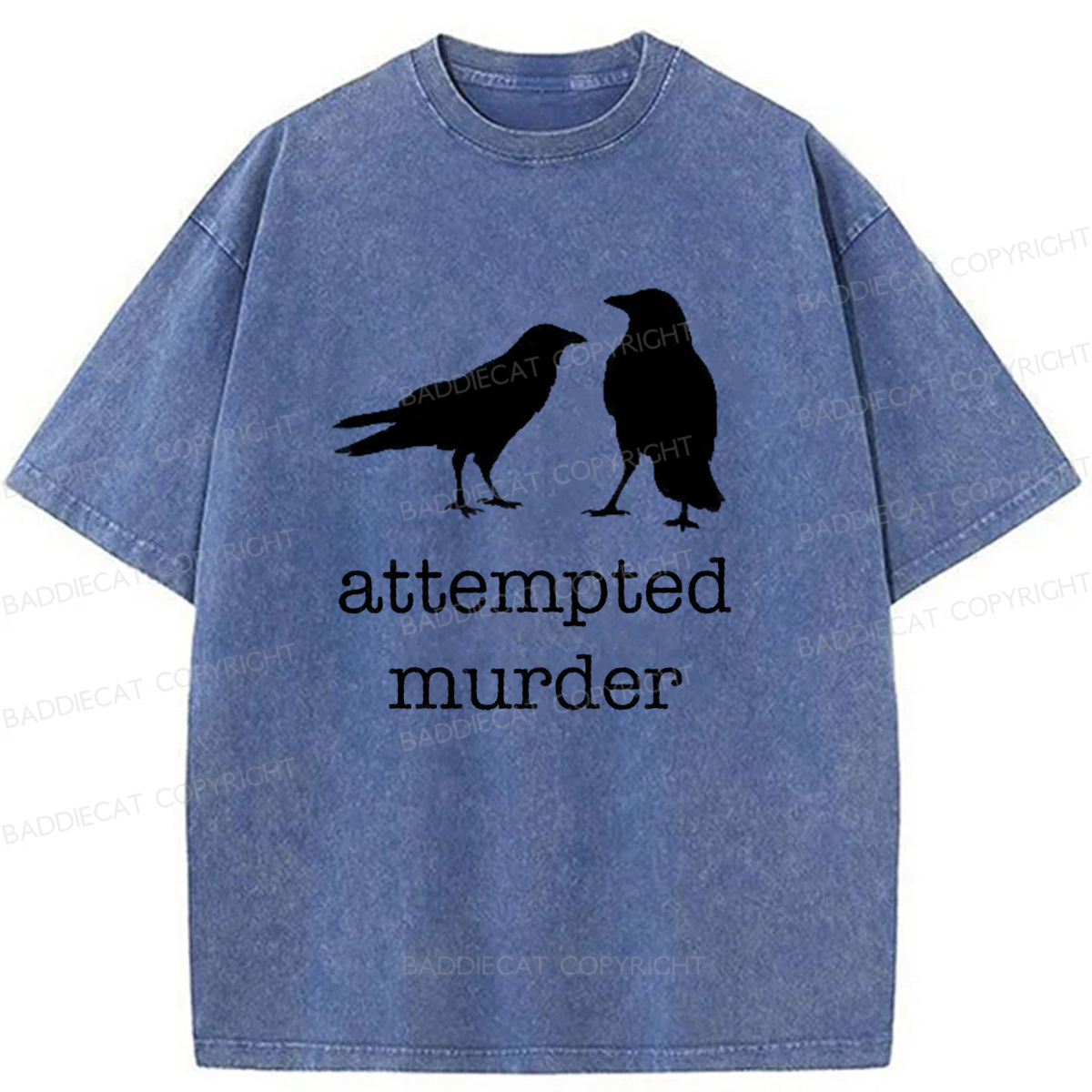 Baddiecat Attempted Murder Washed T-shirt