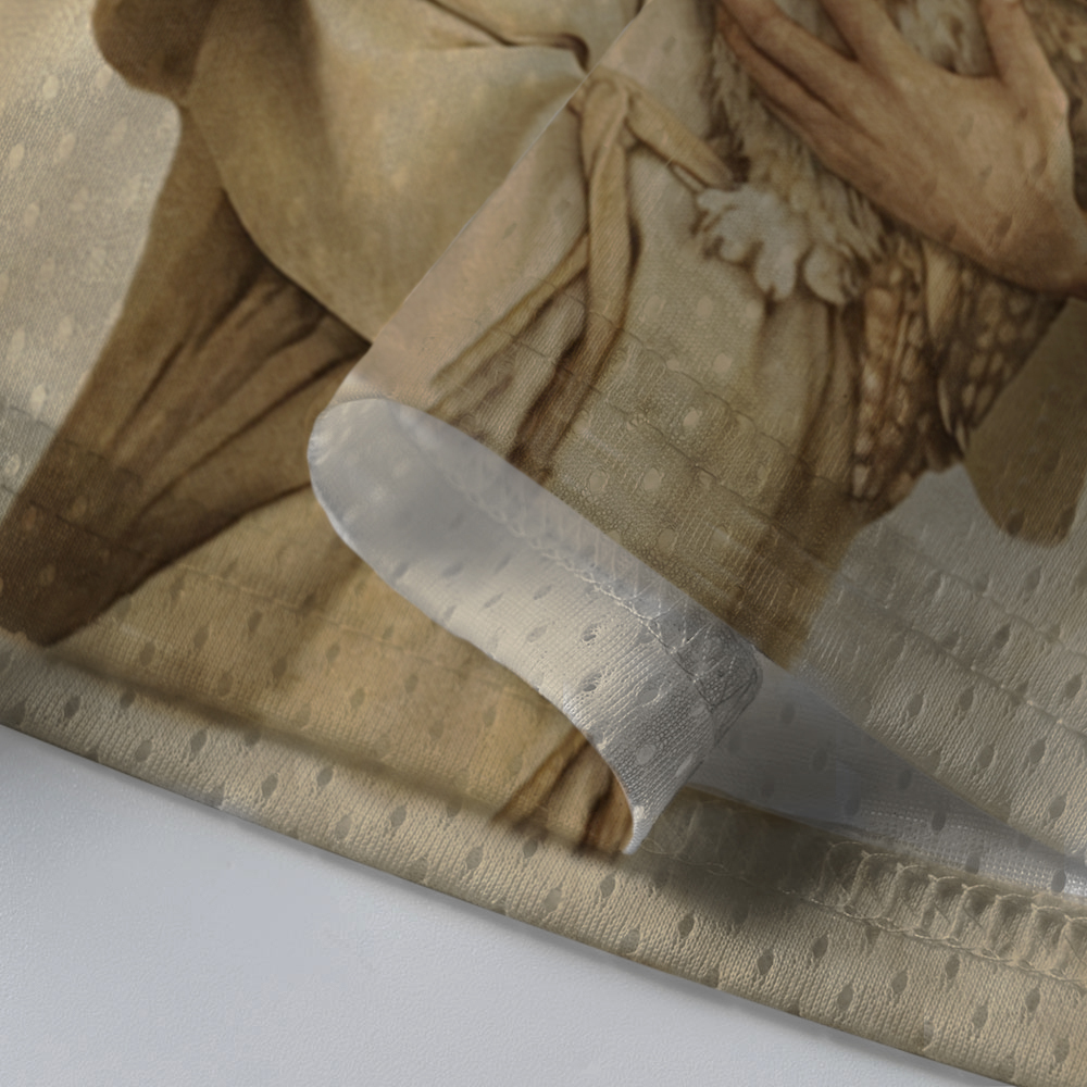 Baddiecat Funny Jesus Holding Meowl Mesh Jersey