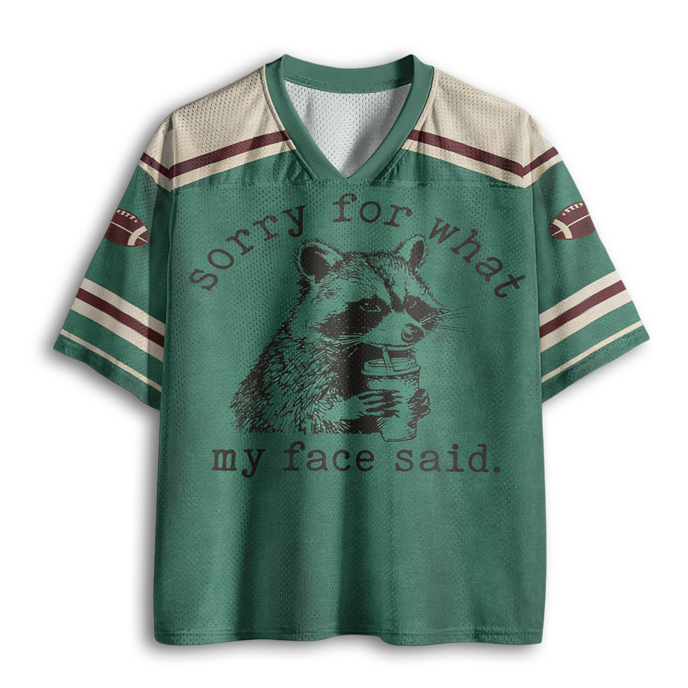 Baddiecat Sorry For What My Face Said Mesh Jersey