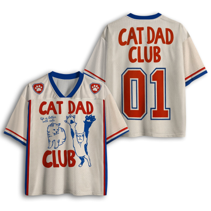Baddiecat Cat Dad's Special Mesh Jersey