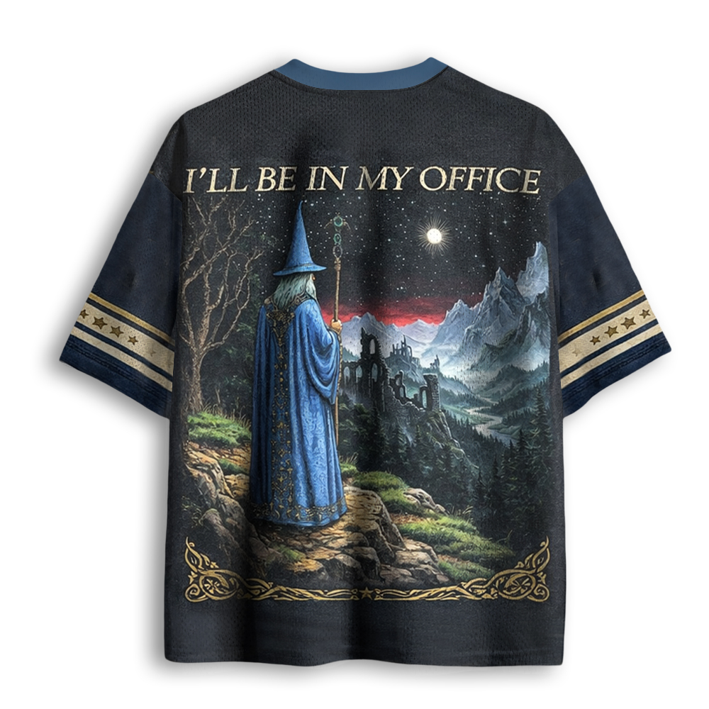 Baddiecat I'll Be In My Office Mesh Jersey