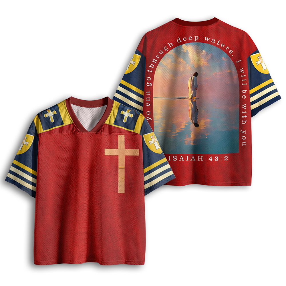 Baddiecat Isaiah Prophecy Cross Mesh Jersey